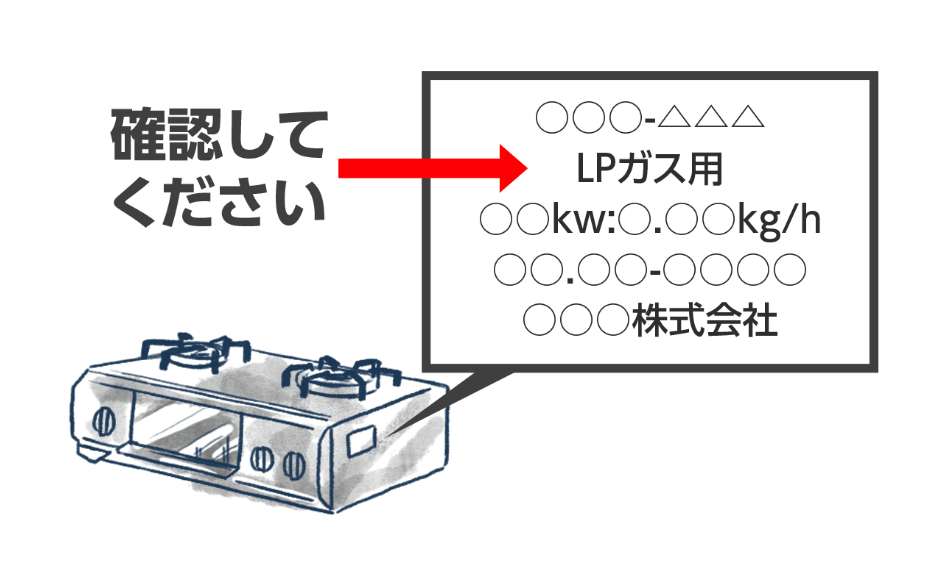 ご使用のガス器具の種類はあっていますか？